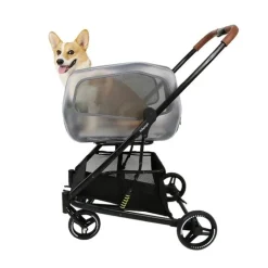 Ibiyaya NeoRider Multi-purpose Detachable Pet Stroller - Silver Mist Discount