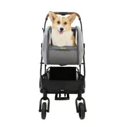 Ibiyaya NeoRider Multi-purpose Detachable Pet Stroller - Silver Mist Discount