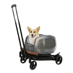 Ibiyaya NeoRider Multi-purpose Detachable Pet Stroller - Silver Mist Discount