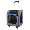 Ibiyaya New Liso Backpack Parallel Transport Pet Trolley - Slate/Sapphire New