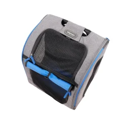 Ibiyaya New Liso Backpack Parallel Transport Pet Trolley - Slate/Sapphire New