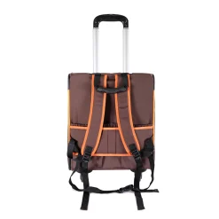 Ibiyaya New Liso Backpack Parallel Transport Pet Trolley- Orange/Brown Discount