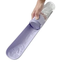 Ibiyaya PupOasis Fold & Go Dog Water Bottle in White or Lavender Fashion
