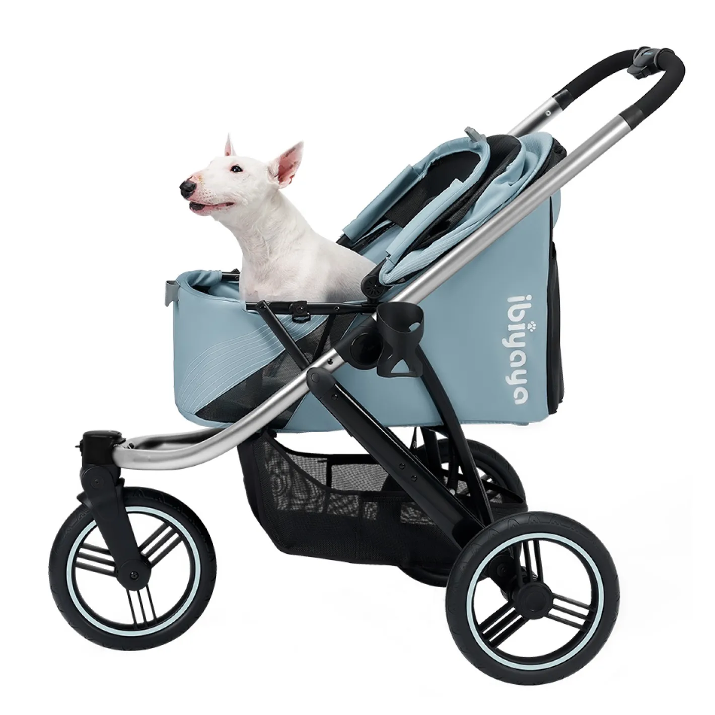 Ibiyaya The Beast Pet Jogger Stroller for dogs up to 25kg - Flash Grey Outlet