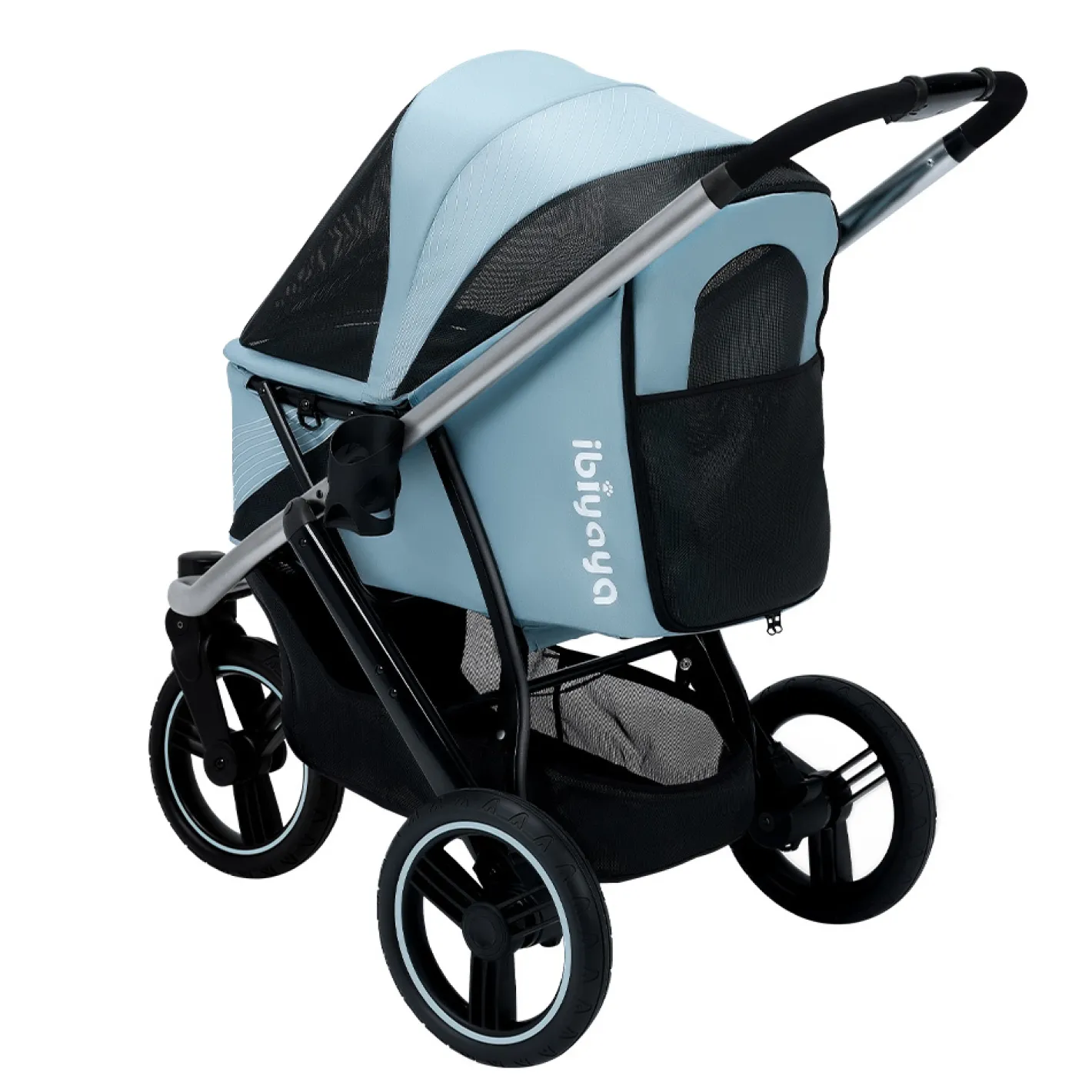Ibiyaya The Beast Pet Jogger Stroller for dogs up to 25kg - Flash Grey Outlet