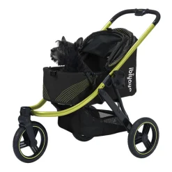 Ibiyaya The Beast Pet Jogger Stroller for dogs up to 25kg - Jet Black Sale
