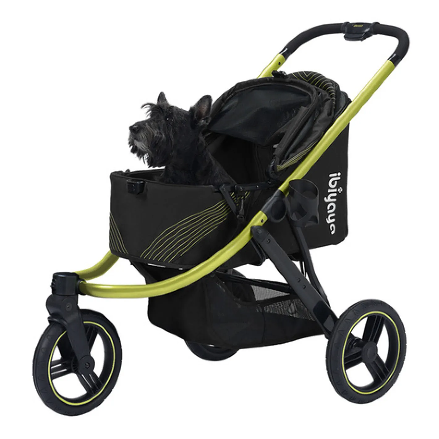 Ibiyaya The Beast Pet Jogger Stroller for dogs up to 25kg - Jet Black Sale