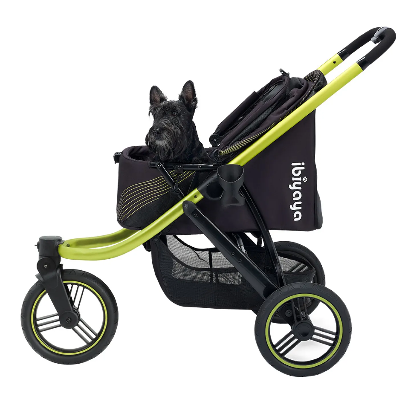 Ibiyaya The Beast Pet Jogger Stroller for dogs up to 25kg - Jet Black Sale