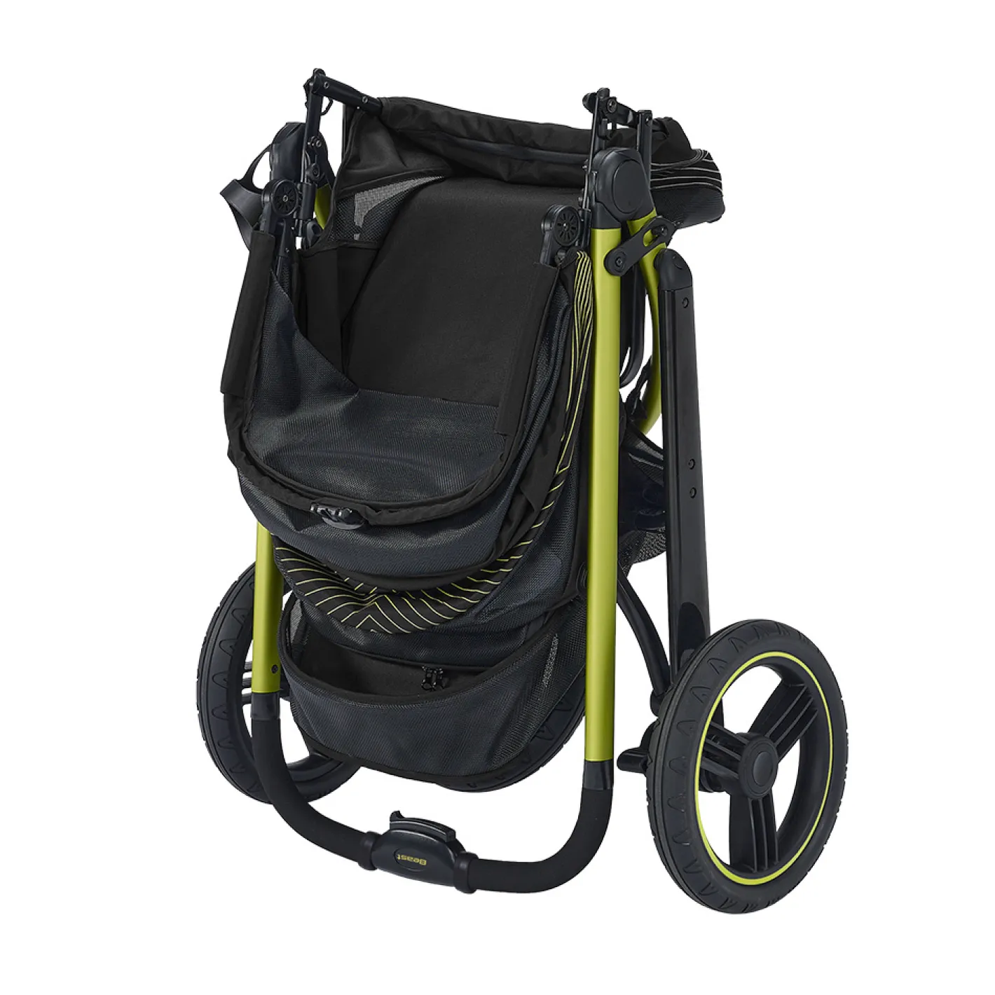 Ibiyaya The Beast Pet Jogger Stroller for dogs up to 25kg - Jet Black Sale
