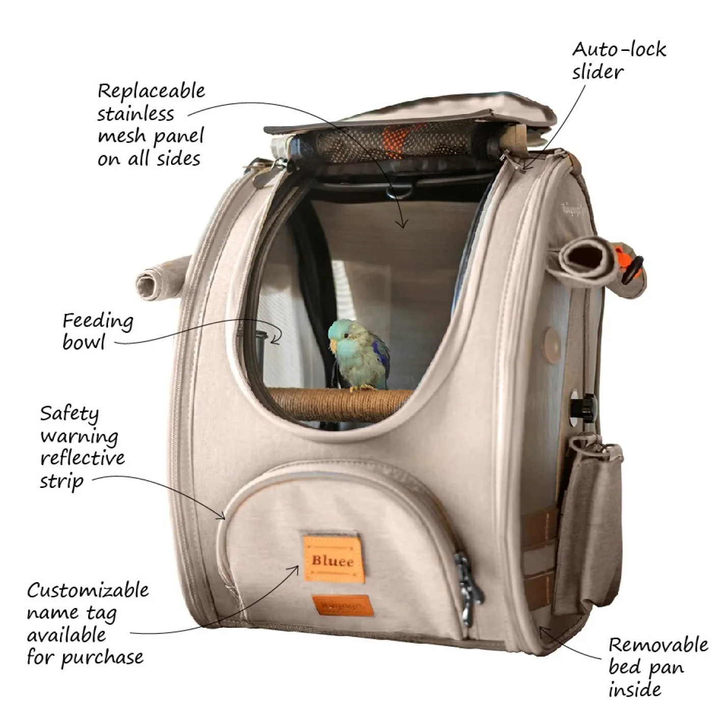 Ibiyaya Trackpack Bird Carrier Backpack Hot