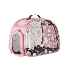 Ibiyaya Transparent Pet Carrier - Pink Valentine Best