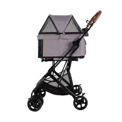Ibiyaya Travois Tri-fold Pet Travel Stroller System - Nimbus Gray Sale