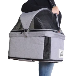 Ibiyaya Travois Tri-fold Pet Travel Stroller System - Nimbus Gray Sale