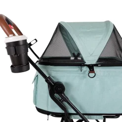Ibiyaya Travois Tri-fold Pet Travel Stroller System - Spearmint Discount