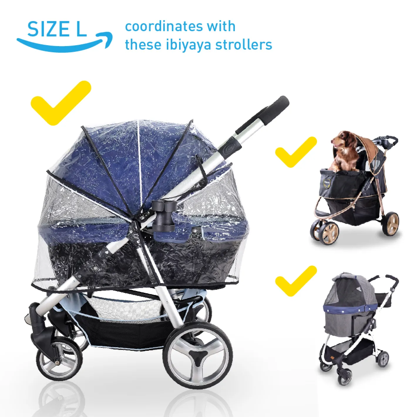 Ibiyaya Universal Raincover for Cleo, Monarch, Gentle Giant, The Beast Strollers Sale