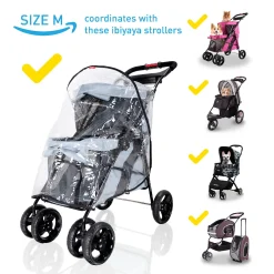 Ibiyaya Universal Stroller Raincover for Pet Prams Clearance