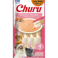 Inaba Cat Churu Meal Topper Treat - Creamy Salmon Recipe 24 x 14g Tubes Fashion