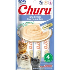 Inaba Cat Churu Meal Topper Treat - Creamy Tuna Recipe 24 x 14g Tubes Sale