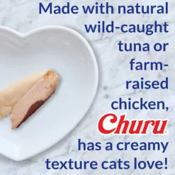 Inaba Cat Churu Meal Topper Treat - Creamy Tuna Recipe 24 x 14g Tubes Sale