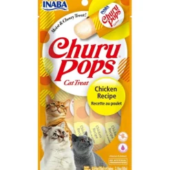 Inaba Cat Churu Pops Meal Topper Treat - Creamy Chicken Recipe 24 x 15g Tubes Discount