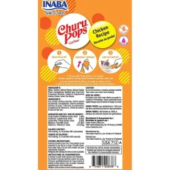 Inaba Cat Churu Pops Meal Topper Treat - Creamy Chicken Recipe 24 x 15g Tubes Discount