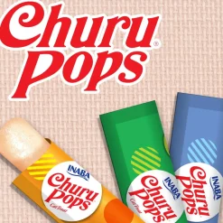 Inaba Cat Churu Pops Meal Topper Treat - Creamy Tuna & Chicken Recipe 24 x 15g Tubes Hot