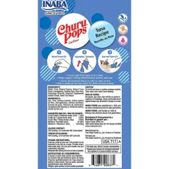 Inaba Cat Churu Pops Meal Topper Treat - Creamy Tuna Recipe 24 x 15g Tubes Outlet