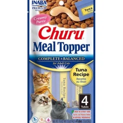 Inaba Cat Complete Balanced Meal Topper Treat - Creamy Chicken - 24 x 14g Tubes Hot