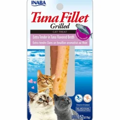 Inaba Cat Extra Tender Grilled Tuna Fillet in Tuna Flavoured Broth Meal Topper Treat - 6-Pack New