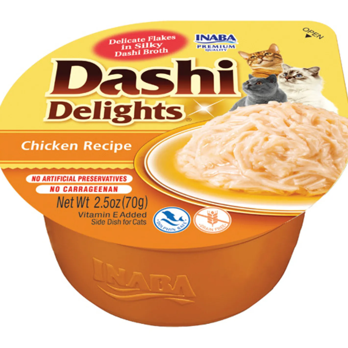 Inaba Cat Food Dashi Delights Chicken in Dashi Broth - 6 x 70g Cups Best