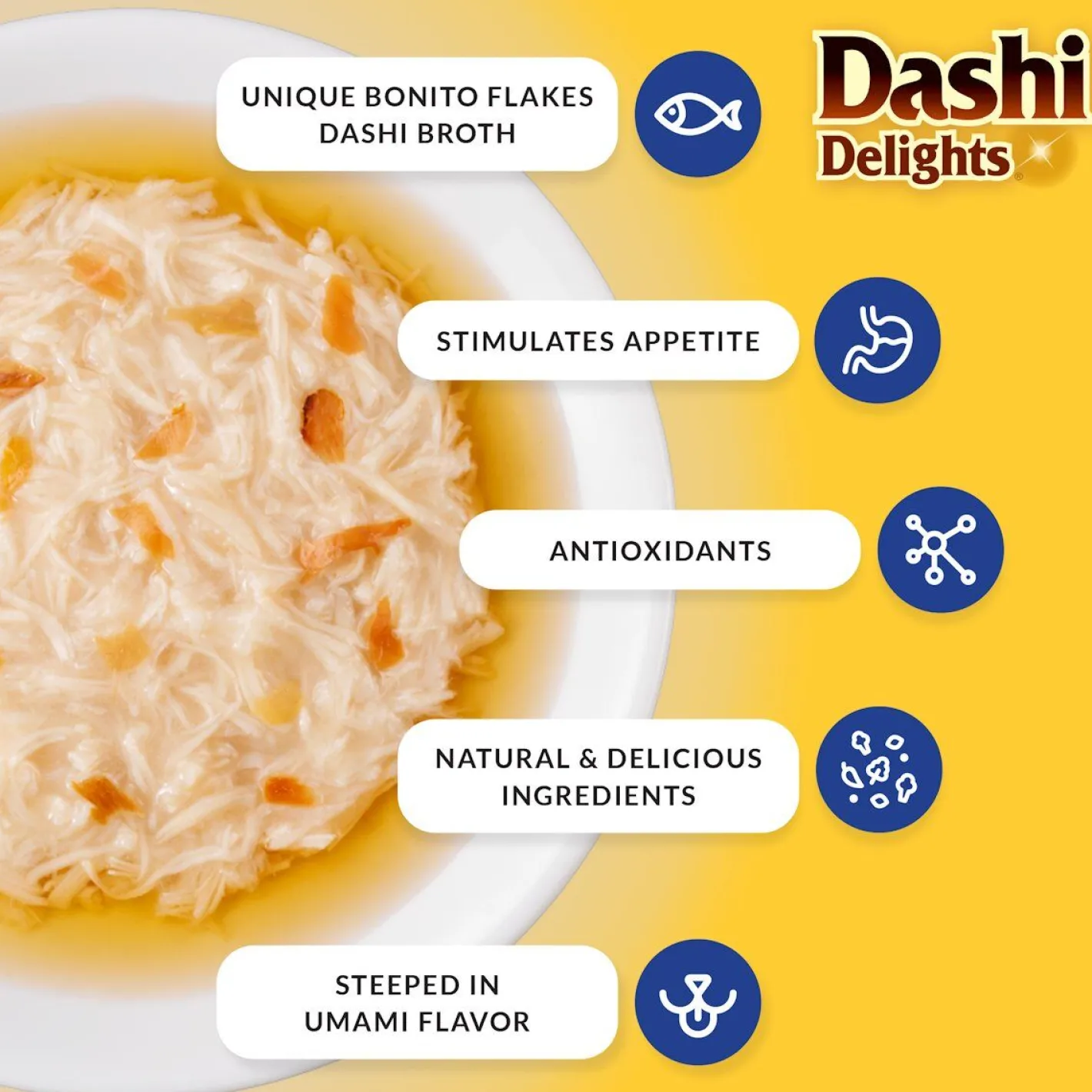 Inaba Cat Food Dashi Delights Chicken in Dashi Broth - 6 x 70g Cups Best
