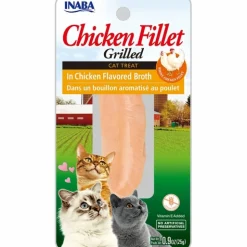 Inaba Cat Grilled Chicken Fillet in Chicken Flavoured Broth Meal Topper Treat - 6-Pack Outlet