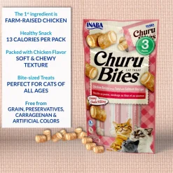 Inaba Cat Treats Chicken Wraps with Tuna & Salmon Churu filling - 18 x 10g Tubes Discount