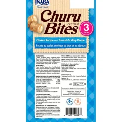 Inaba Cat Treats Chicken Wraps with Tuna & Scallop Churu filling - 18 x 10g Tubes Sale