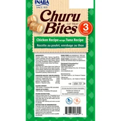 Inaba Cat Treats Chicken Wraps with Tuna Churu filling - 18 x 10g Tubes Hot