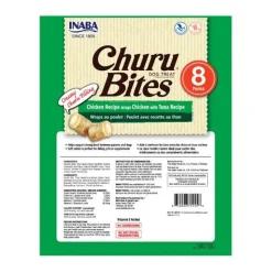 Inaba Dog Churu Bites Treats Chicken Wraps with Creamy Tuna Filling 48 x 12g Tubes New