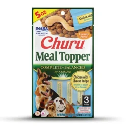 Inaba Dog Churu Meal Topper Treat - Creamy Chicken & Cheese Recipe 18 x 48g Tubes Sale