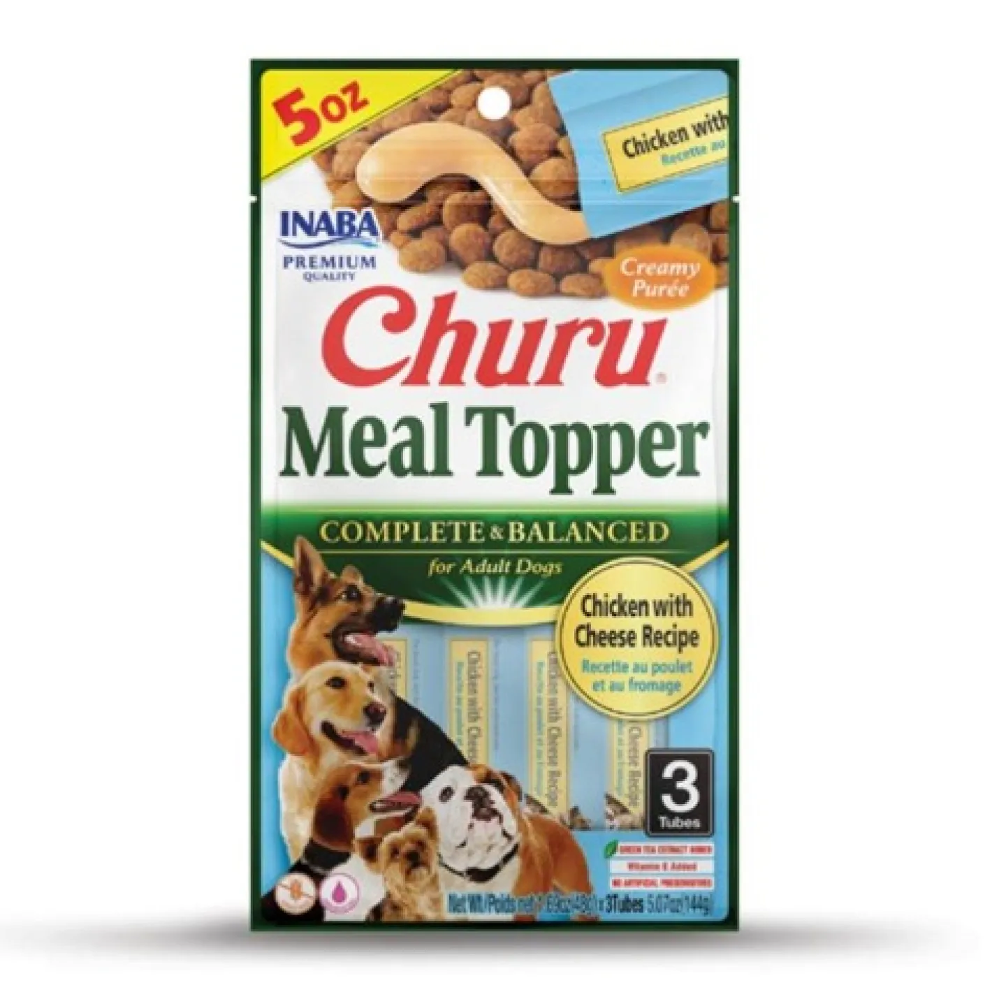 Inaba Dog Churu Meal Topper Treat - Creamy Chicken & Cheese Recipe 18 x 48g Tubes Sale