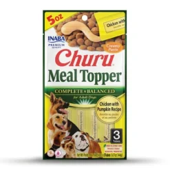 Inaba Dog Churu Meal Topper Treat - Creamy Chicken & Pumpkin Recipe 18 x 48g Tubes Discount