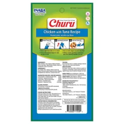 Inaba Dog Churu Meal Topper Treat - Creamy Chicken & Tuna Puree - 24 x 14g Tubes Hot