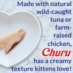 Inaba Kitten Churu Meal Topper Treat - Creamy Chicken Recipe 24 x 10g Tubes Outlet