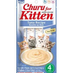 Inaba Kitten Churu Meal Topper Treat - Creamy Tuna Recipe 24 x 10g Tubes Online