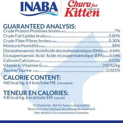 Inaba Kitten Churu Meal Topper Treat - Creamy Tuna Recipe 24 x 10g Tubes Online