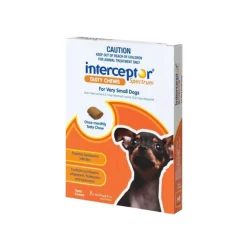 Interceptor Spectrum Chews - Very Small Dog to 4kg (Orange) Sale