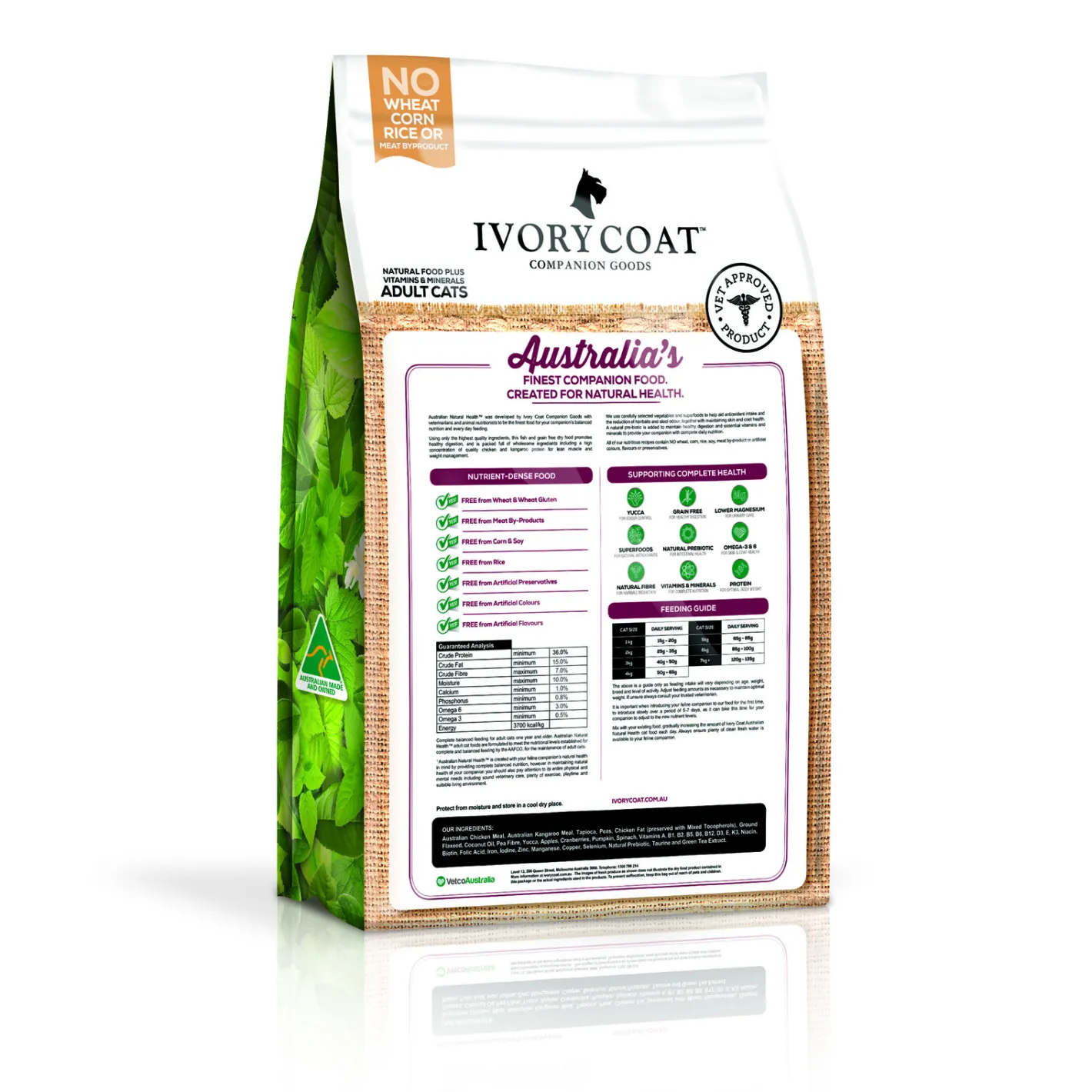 Ivory Coat Grain Free Australia Chicken & Kangaroo Dry Cat Food 4kg Best