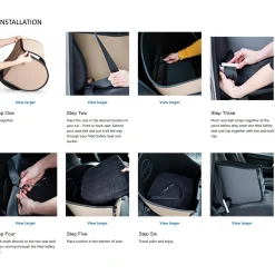 K&H Mod Safety Pet Car Booster Seat for Small to Medium Dogs up to 13kg - Grey Hot