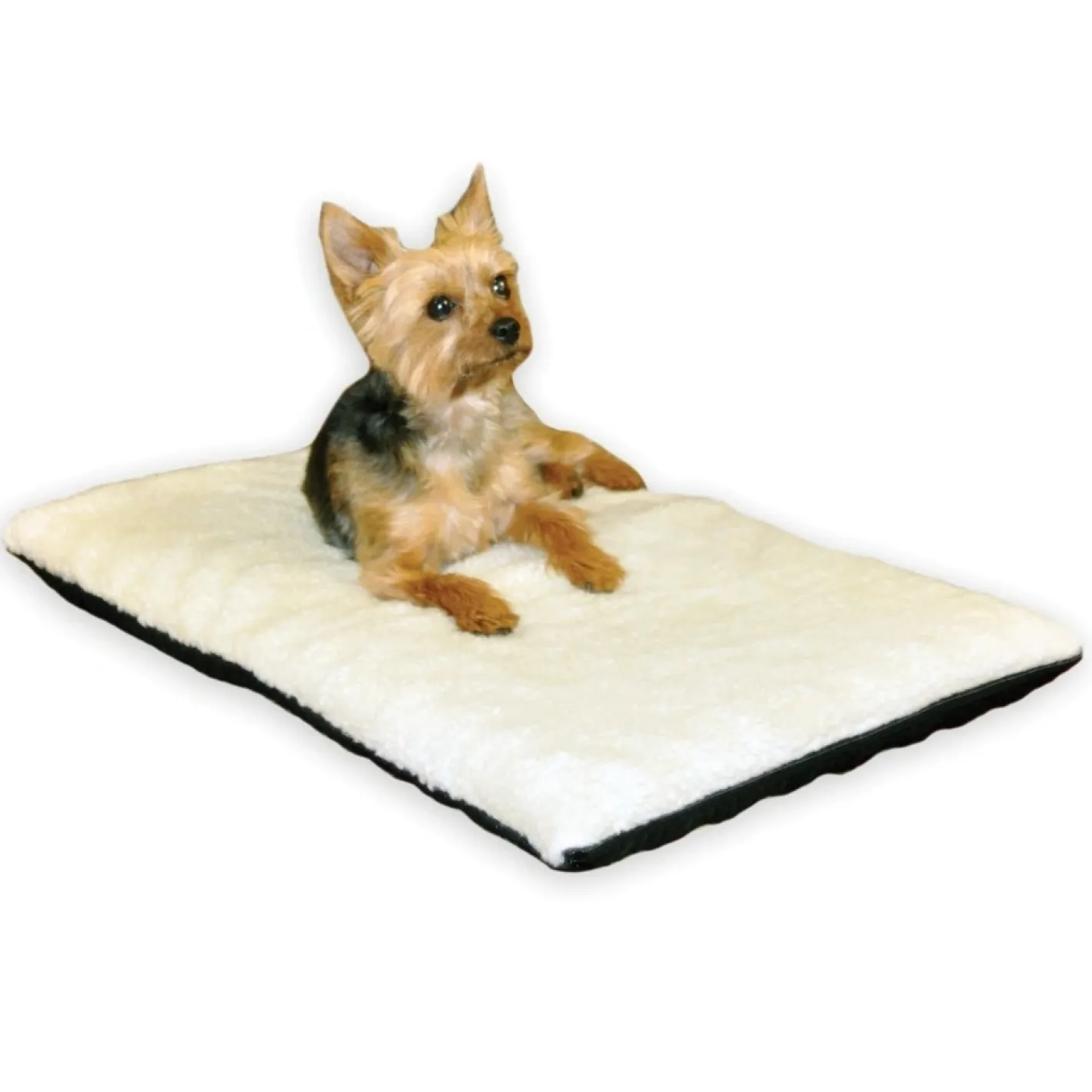 K&H Orthopedic Dual-Thermostat Low-Voltage Heated Pet Bed - Cream- Large Hot