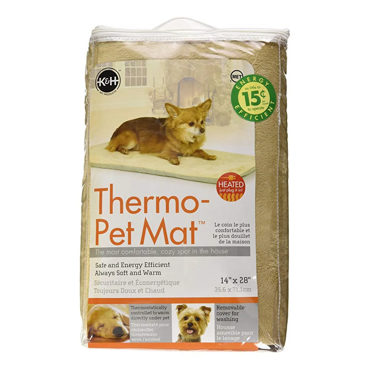 K&H Thermo Dog Low-Voltage Heated Pet Mat in Sage Green Discount