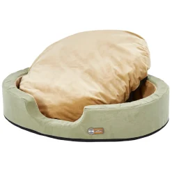 K&H Thermo Snuggler Low-Voltage Heated Pet Bed for Cats & Dogs in Sage Green Outlet
