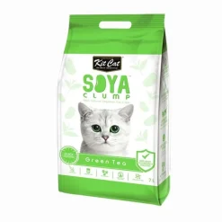 Kit Cat Soya Clumping Cat Litter made from Soybean Waste - Green Tea 7 Litres Sale